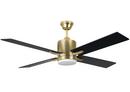 Craftmade Satin Brass 54W 1-Light 4-Blade Integrated LED Ceiling Fan 