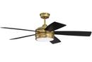 52 in. 5-Blade Indoor Ceiling Fan in Satin Brass