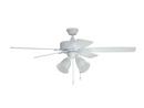 52 in. 5-Blade Indoor Ceiling Fan in White