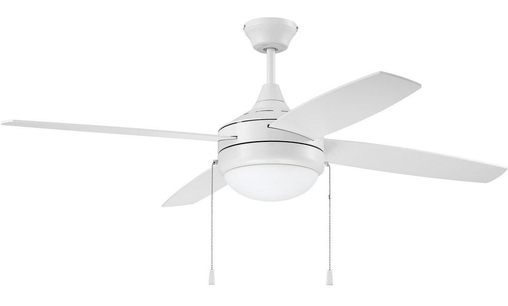 Craftmade White 52 in. 4-Blade Indoor Ceiling Fan 