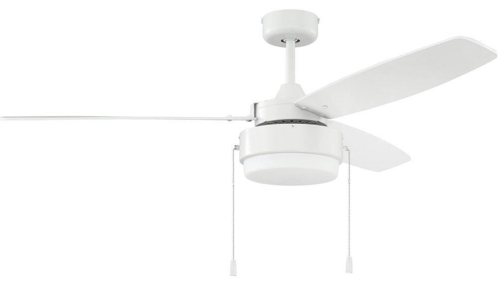 Craftmade White 52 in. 3-Blade Indoor Ceiling Fan 