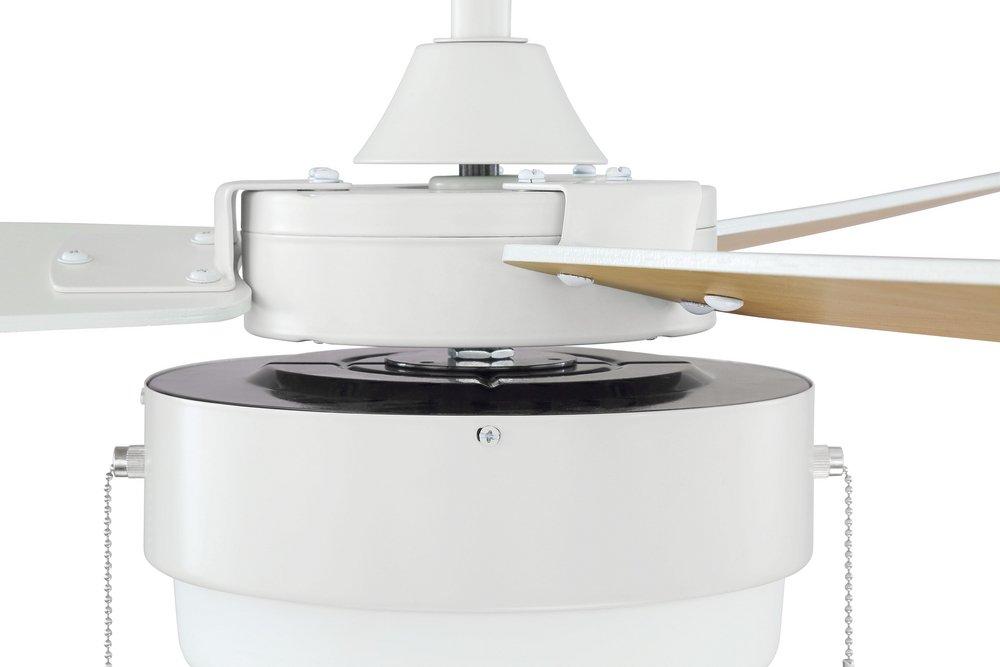 Craftmade White 52 in. 3-Blade Indoor Ceiling Fan 