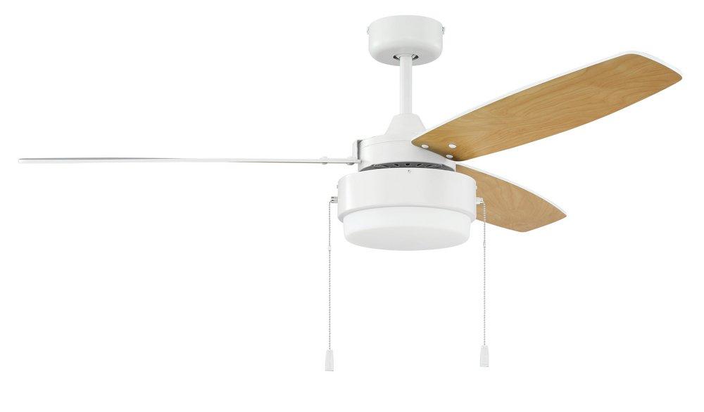 Craftmade White 52 in. 3-Blade Indoor Ceiling Fan 