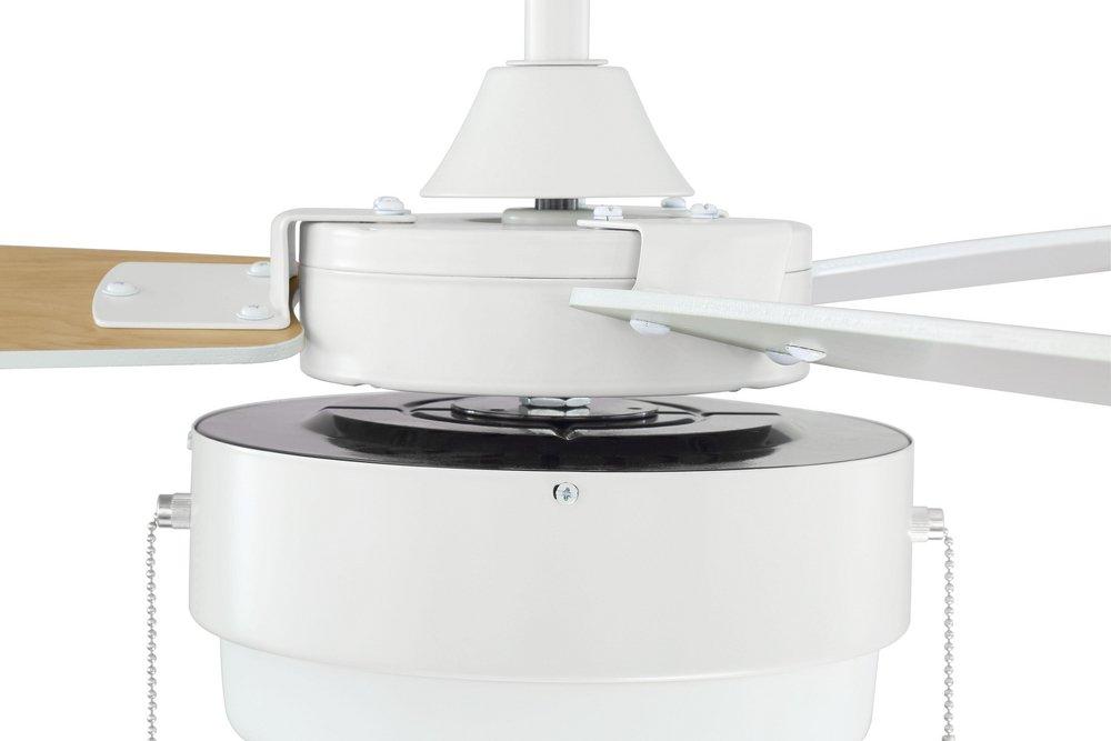 Craftmade White 52 in. 3-Blade Indoor Ceiling Fan 