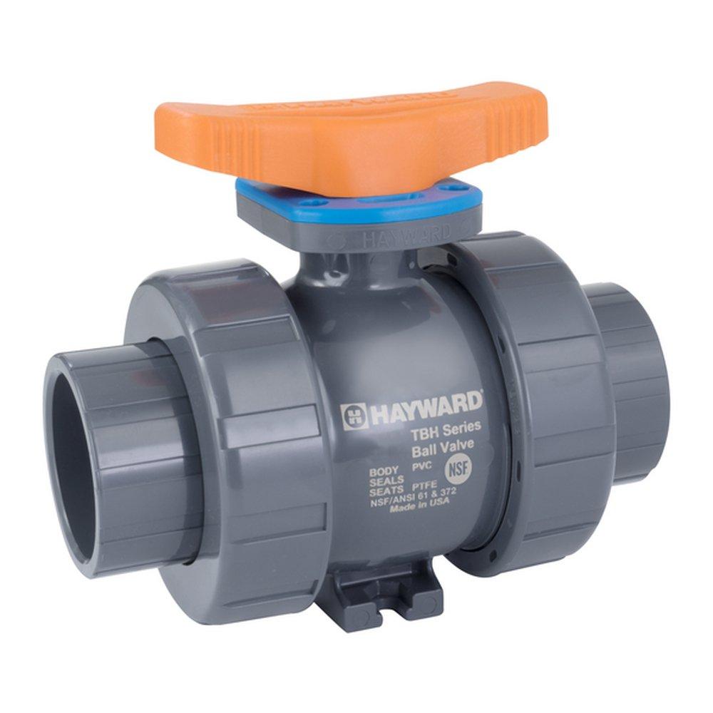 Hayward Industrial Products Grey Plastic Full Port Socket Weld x Threaded 250# Ball Valve 