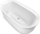 Sterling White 65-3/4 x 34-1/4 in. Freestanding Bathtub Center Drain 