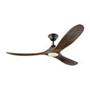 60 in. 34W 1-Light LED Ceiling Fan in Matte Black
