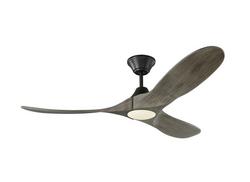 52 in. 30W 1-Light LED Ceiling Fan in Aged Pewter