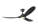 Visual Comfort & Co. Fan Matte Black 29W 1-Light 3-Blade Integrated LED Ceiling Fan 