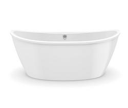 66 x 36 in. Freestanding Bathtub with Rear Center Drain in White