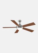 Fanimation Brushed Nickel 60W 1-Light 5-Blade LED Ceiling Fan 