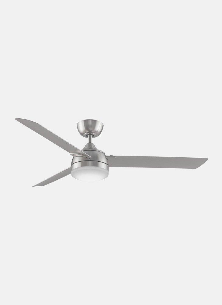 Fanimation Brushed Nickel 56 in. 66W 1-Light LED Ceiling Fan 