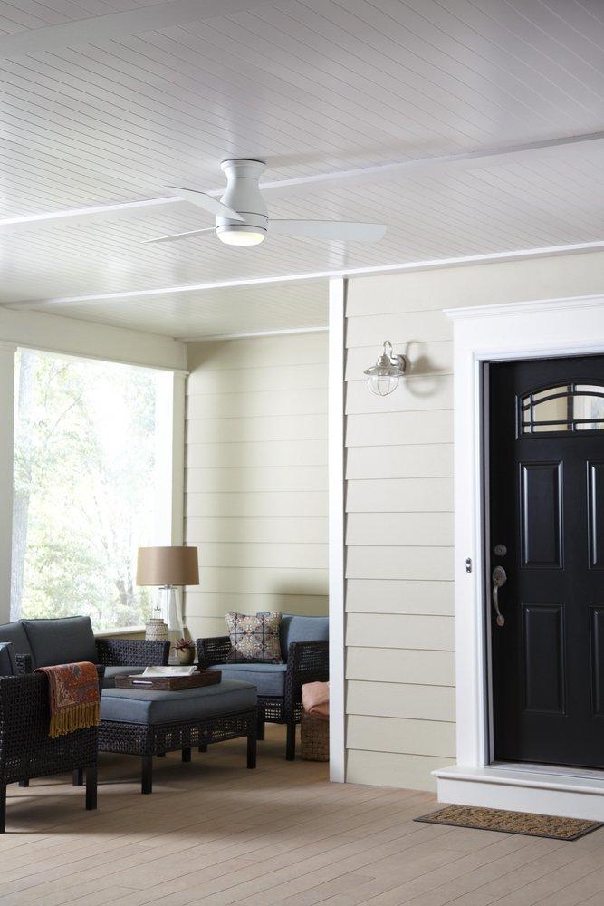 Fanimation Matte White 50W 1-Light LED 3-Blade Ceiling Fan 