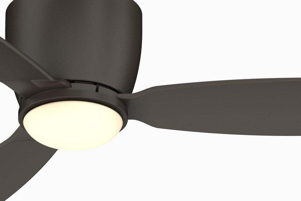 Fanimation Matte Greige 44 in. 3-Blade Indoor/Outdoor Ceiling Fan 