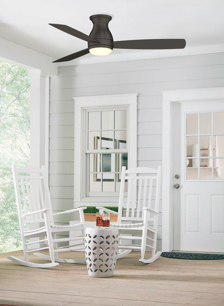 Fanimation Matte Greige 52 in. 18W 1-Light LED Ceiling Fan 