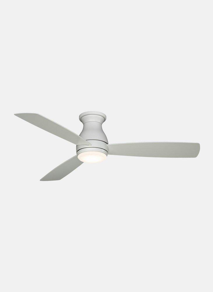 Fanimation Matte White 52W 1-Light LED 3-Blade Ceiling Fan 