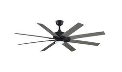 31W 1-Light LED Ceiling Fan in Black