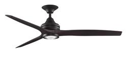 63W 1-Light LED Ceiling Fan in Dark Bronze