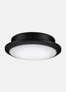 18W 1-Light LED Ceiling Fan Light in Black