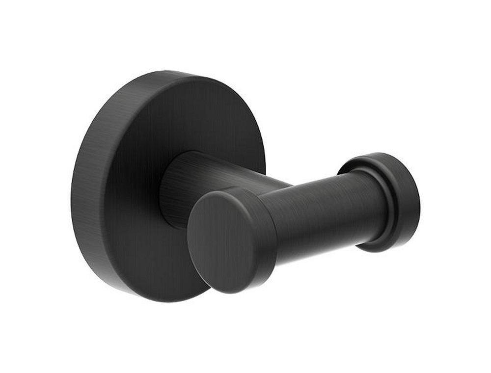 Symmons Industries Matte Black 2-Hook Robe Hook 