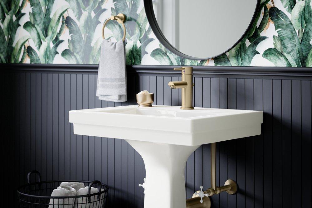 Symmons Industries Brushed Bronze Round Closed Towel Ring 