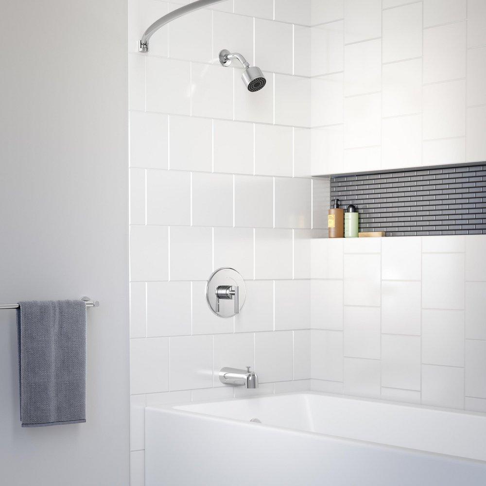 Symmons Industries Matte Black Single Handle Single Function Bathtub & Shower Faucet (Trim Only) 