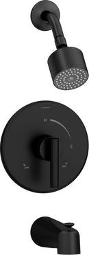 Symmons Industries Matte Black Single Handle Single Function Bathtub & Shower Faucet (Trim Only) 