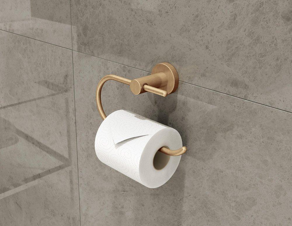 Symmons Industries Brushed Bronze Horizontal and Wall Toilet Tissue Holder 
