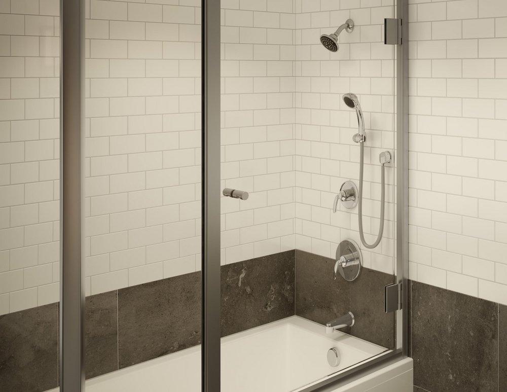 Symmons Industries Polished Chrome Two Handle Multi Function Shower System 