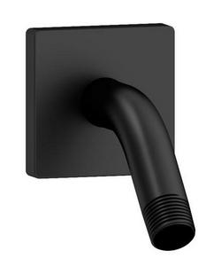 Brass Shower Arm and Flange in Matte Black