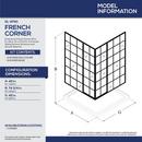 DreamLine Satin Black *CVR* FRENCH CORNER 42X42 SHEN SB B 