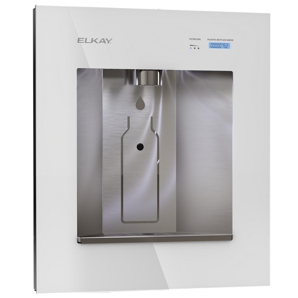 Elkay Aspen White Built-in Stainless Steel Indoor Bottle Filling Station 