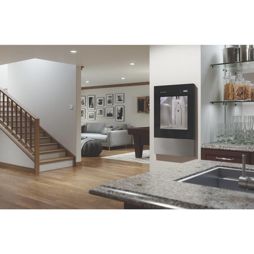 Elkay Aspen White Built-in Stainless Steel Indoor Bottle Filling Station 