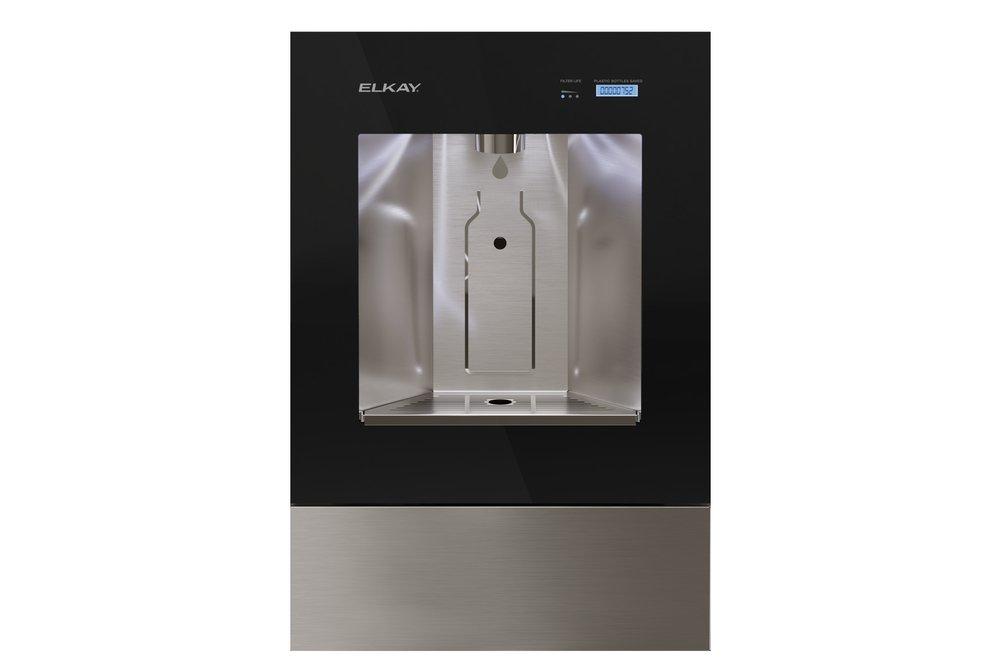 Elkay Midnight Built-in Stainless Steel Indoor Bottle Filling Station 