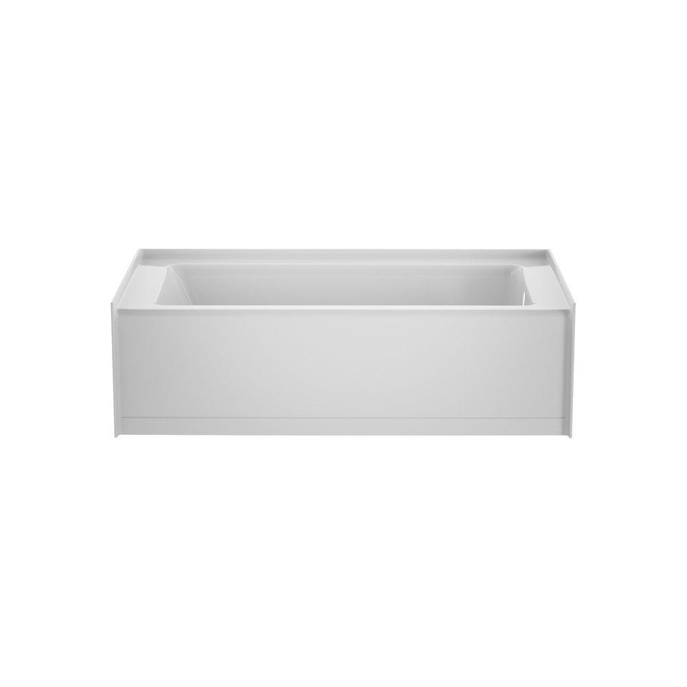 JACUZZI&reg; White 60 x 32 in. Soaker Alcove Bathtub with Right Drain 
