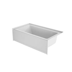 60 in. x 32 in. Soaker Alcove Bathtub with Right Drain in White