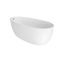 JACUZZI® White 59 x 30 in. Freestanding Bathtub with Center Drain 