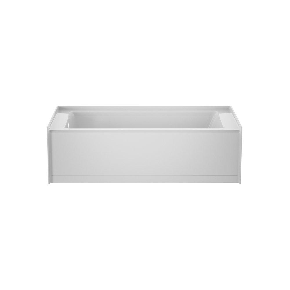 JACUZZI&reg; White 60 x 30 in. Soaker Alcove Bathtub with Left Drain 