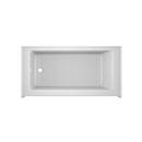 JACUZZI&reg; White 60 x 30 in. Soaker Alcove Bathtub with Left Drain 