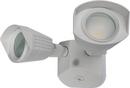 20W 1-Light LED Dual Head Security Light in White