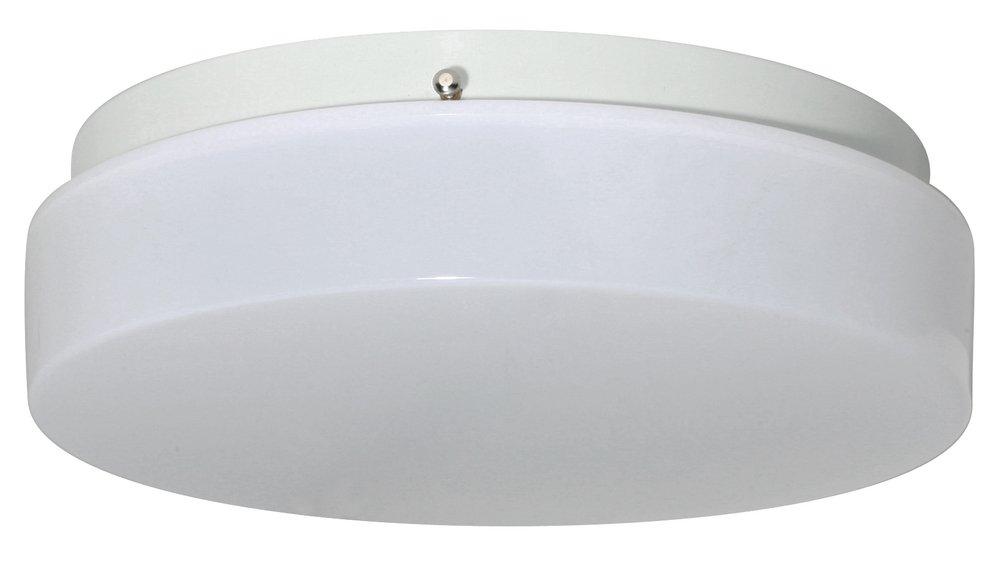 Liteco White 3 in. 13W 1-Light LED Flush Mount Ceiling Fixture 