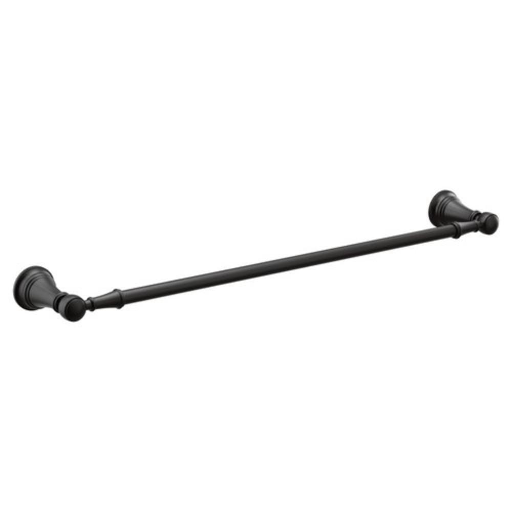 Moen Matte Black 24 in. Towel Bar 