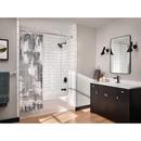 Moen Matte Black 72 in. Wall Mount Curved Shower Rod 