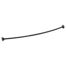 Moen Matte Black 72 in. Wall Mount Curved Shower Rod 