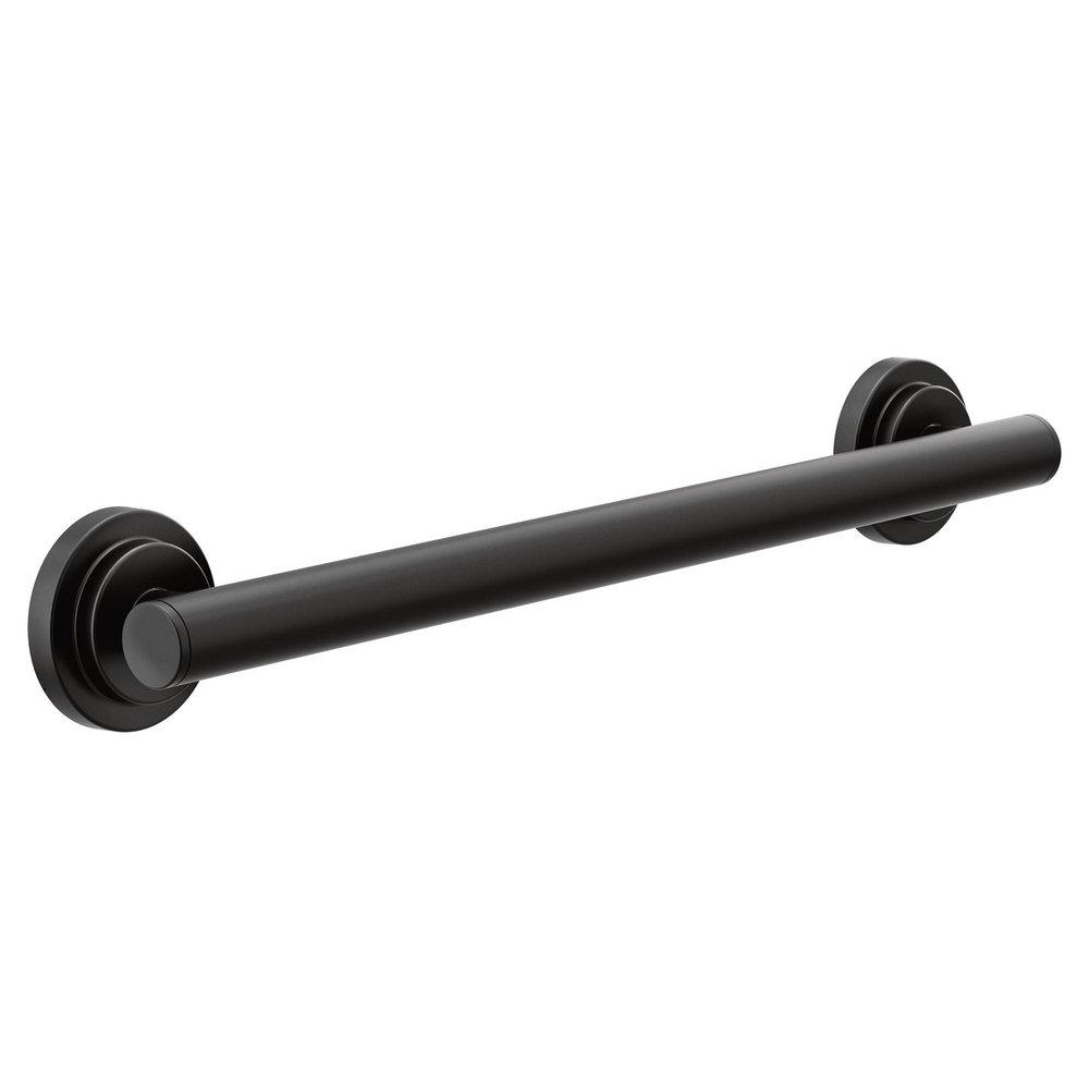 Moen Matte Black 18 in. Grab Bar 
