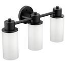 100W 3-Light Medium E-26 Vanity Fixture in Matte Black