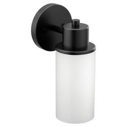 100W 1-Light Medium E-26 Vanity Fixture in Matte Black