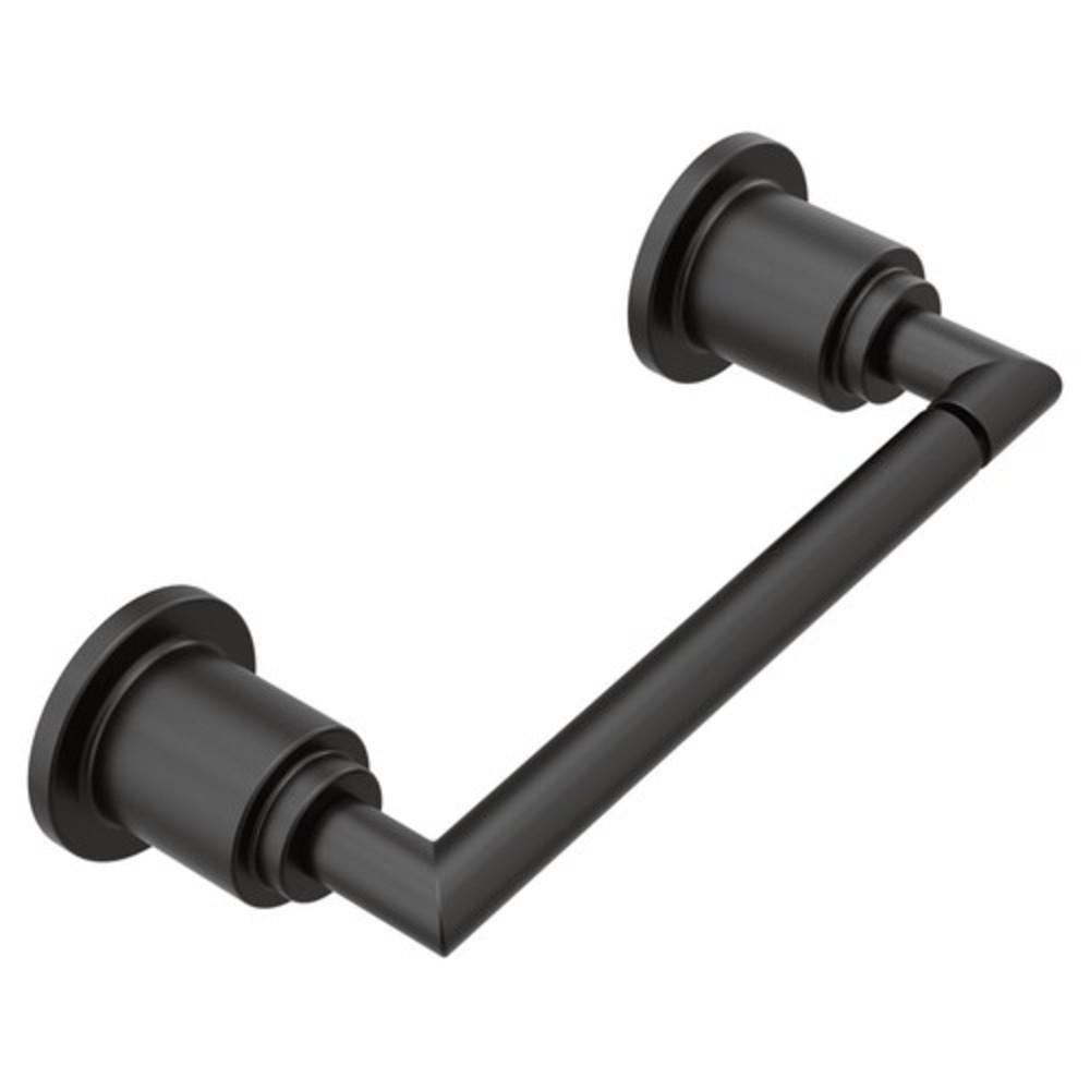 Moen Matte Black Wall Mount Toilet Tissue Holder 