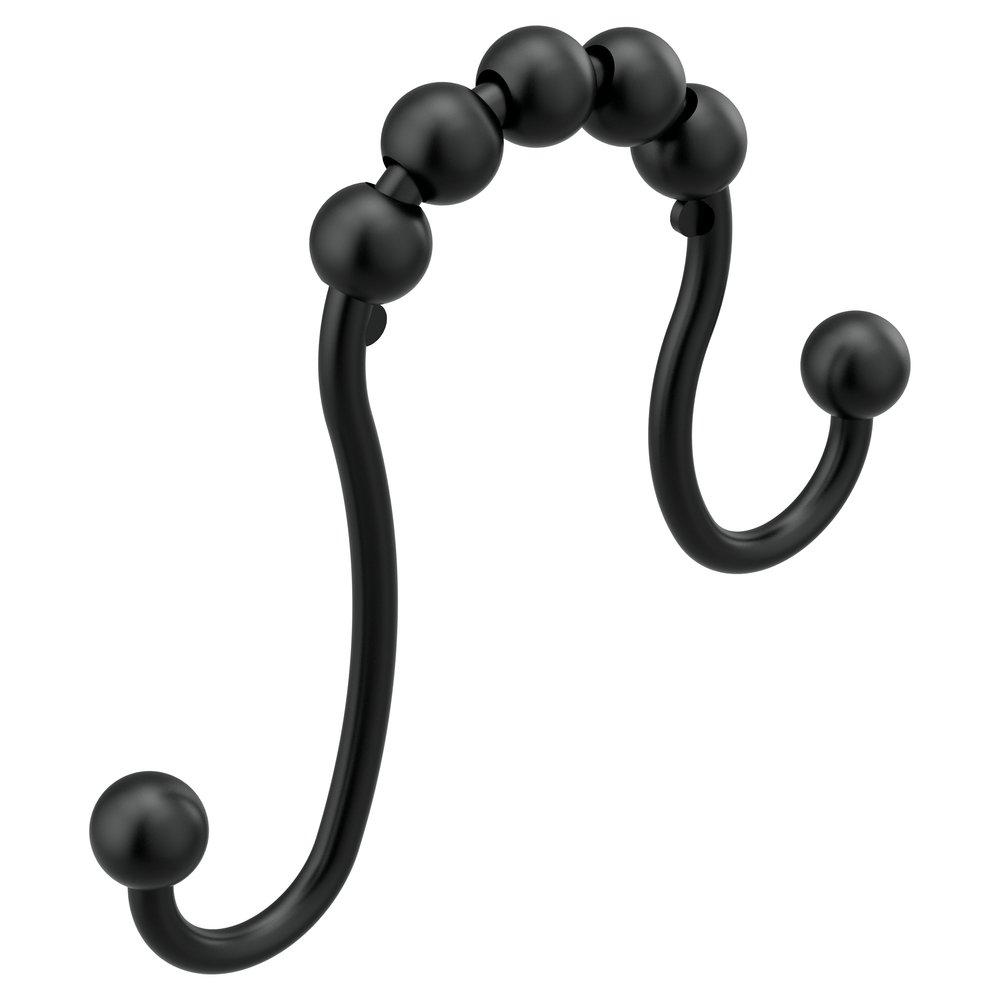 Moen Matte Black 3-1/10 in. Shower Curtain Ring 