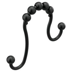 3-1/10 in. Shower Rod in Matte Black